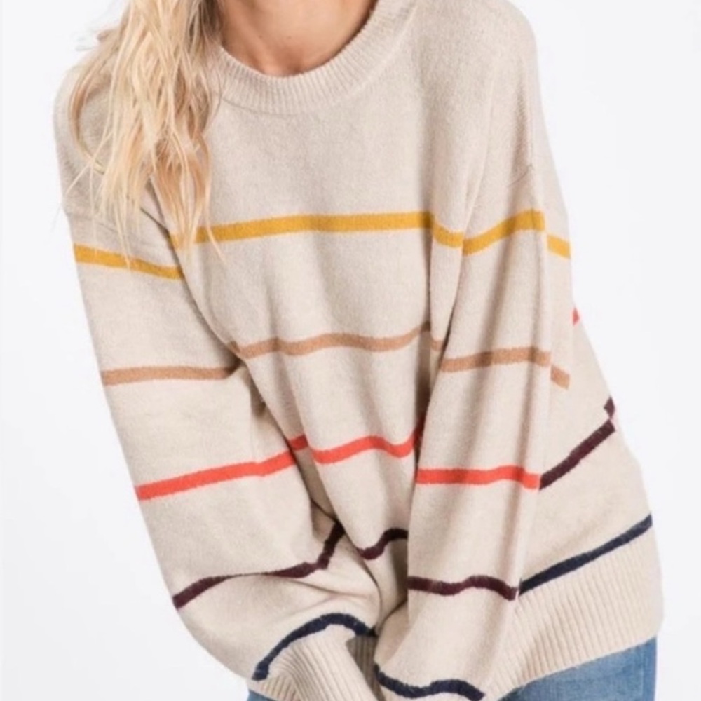 NEW Hailey & Co. Striped Sweater